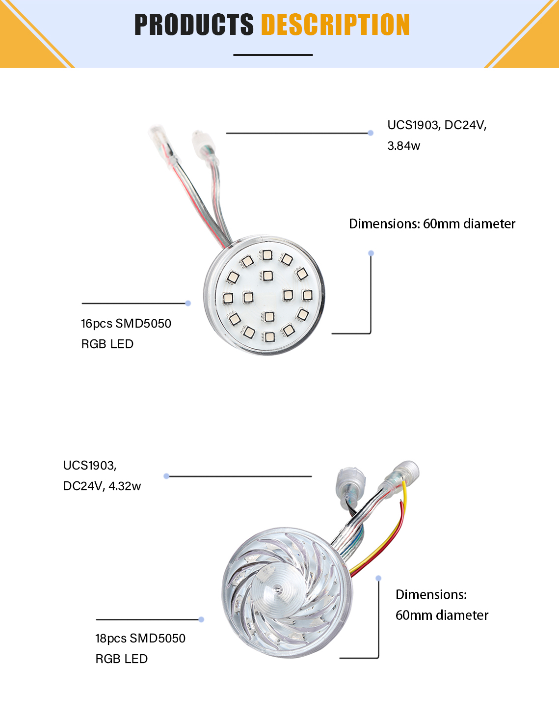 RGBW Pixel Light Outdoor Waterproof Led Point Light Source