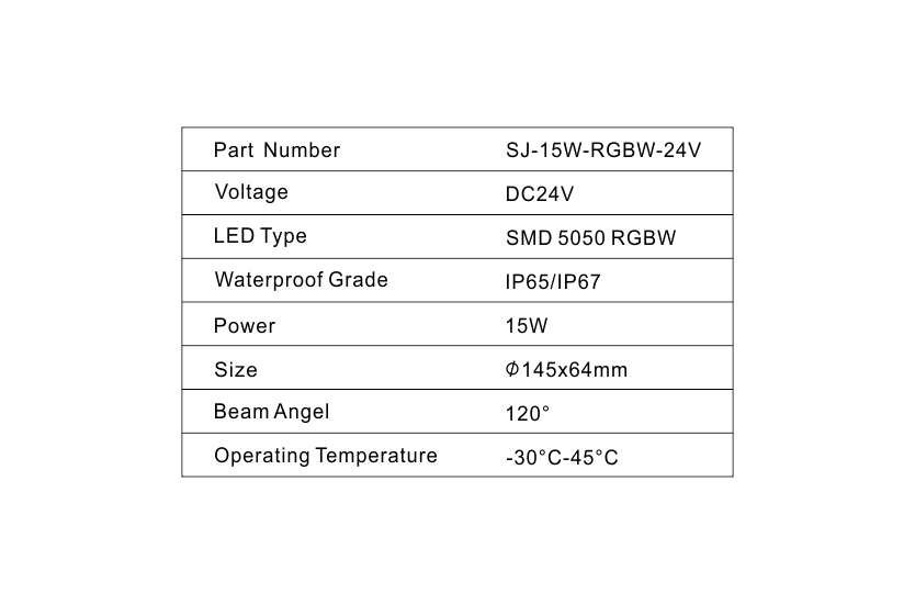 LED rgbw soffit light embedded bright colorful down light DC12v point light ucs2903