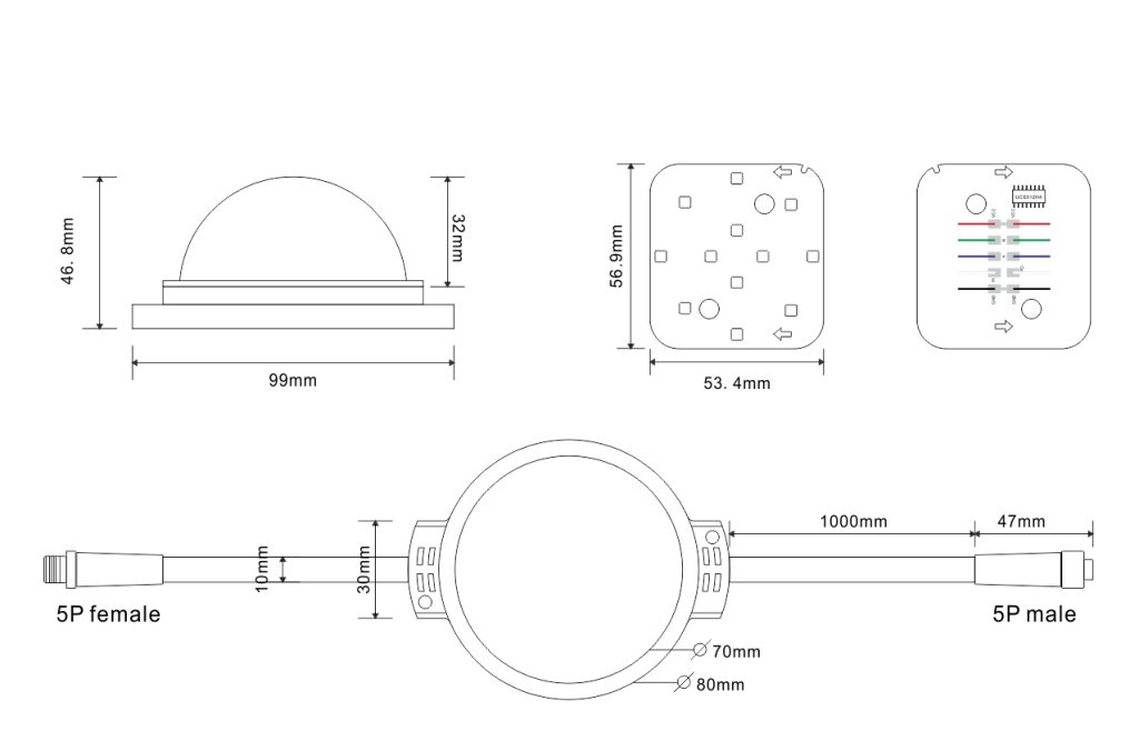 Led Point Pixel Light