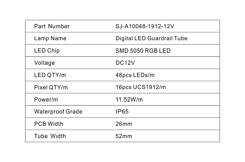 3D LED Pixel Tube