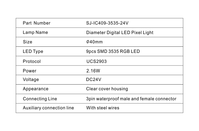 Led Point Pixel Light