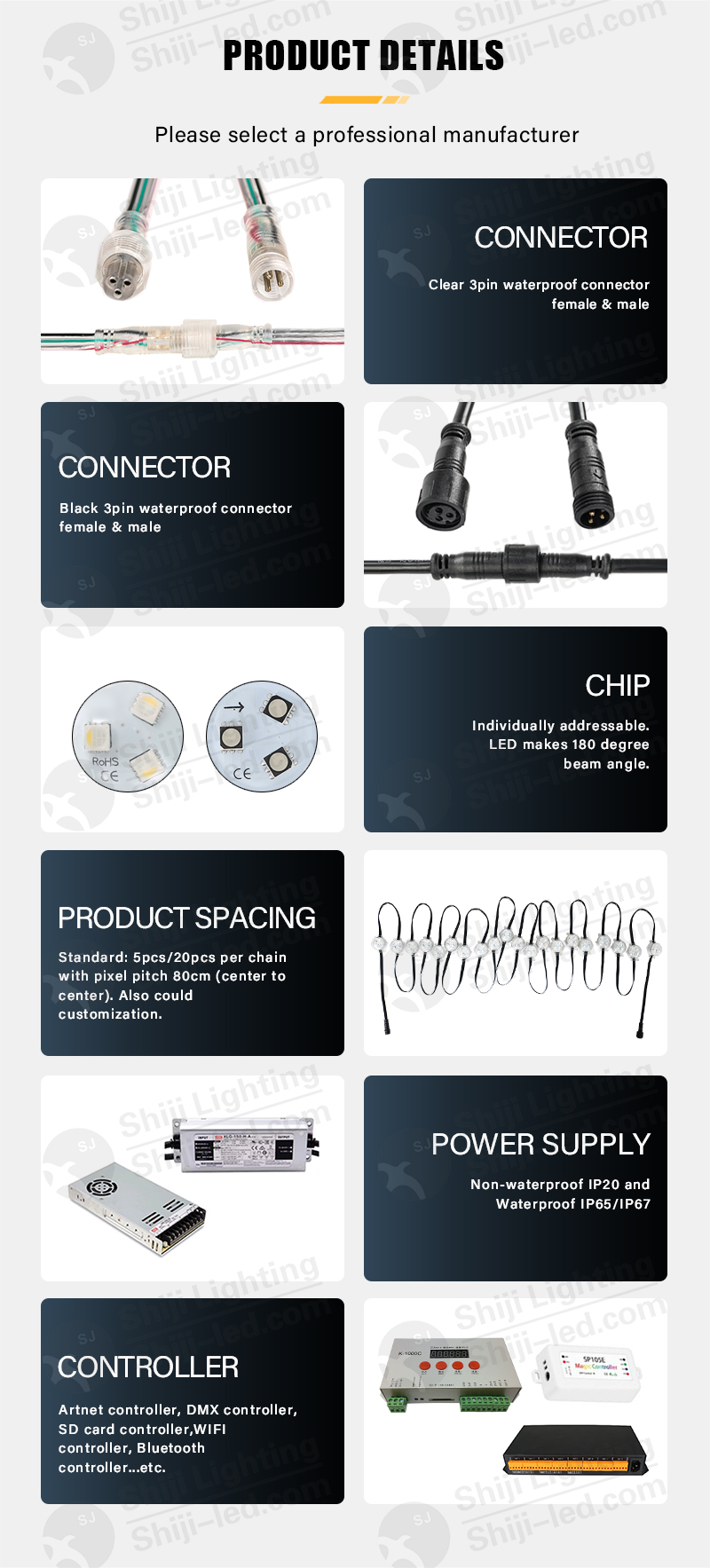 30mm led pixel light